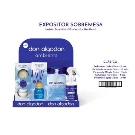 Expositor sobremesa don algodón ambients clasico-DA-25100302-Don Algodón