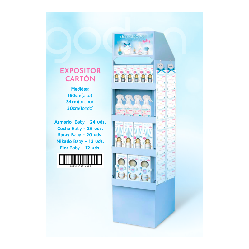 Expositor pie carton don algodón ambients baby-DA-25100384-Don Algodón