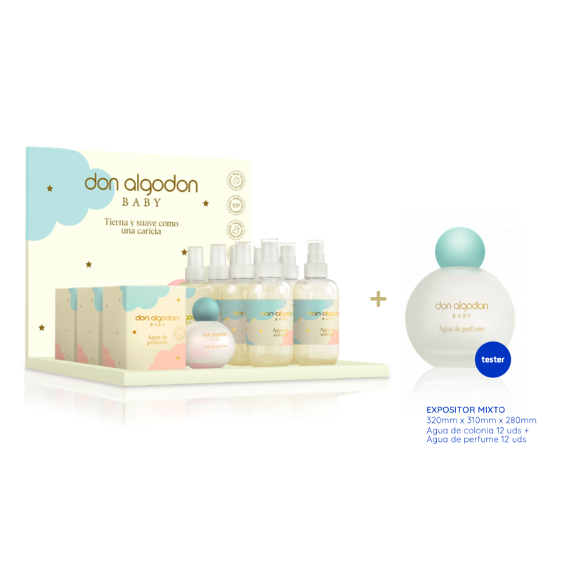 Expositor sobremesa don algodón baby perfume y colonia-DA-25100284-Don Algodón