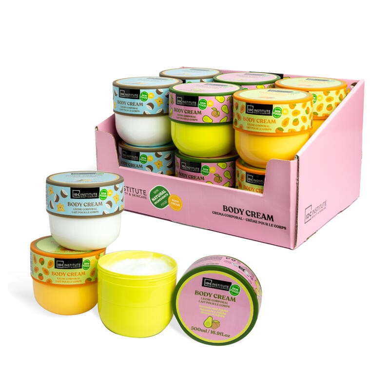 Expositor 12 cremas corporales frutales surtidas 500 g-CIDC-44111-IDC INSTITUTE