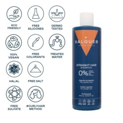 Champú para pelo liso - 0% sin sulfatos ni sal 400 ml-VAL-33566-valquer