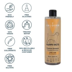 Champú premium para mascotas de pelo rizado - 400 ml-VAL-12129-valquer