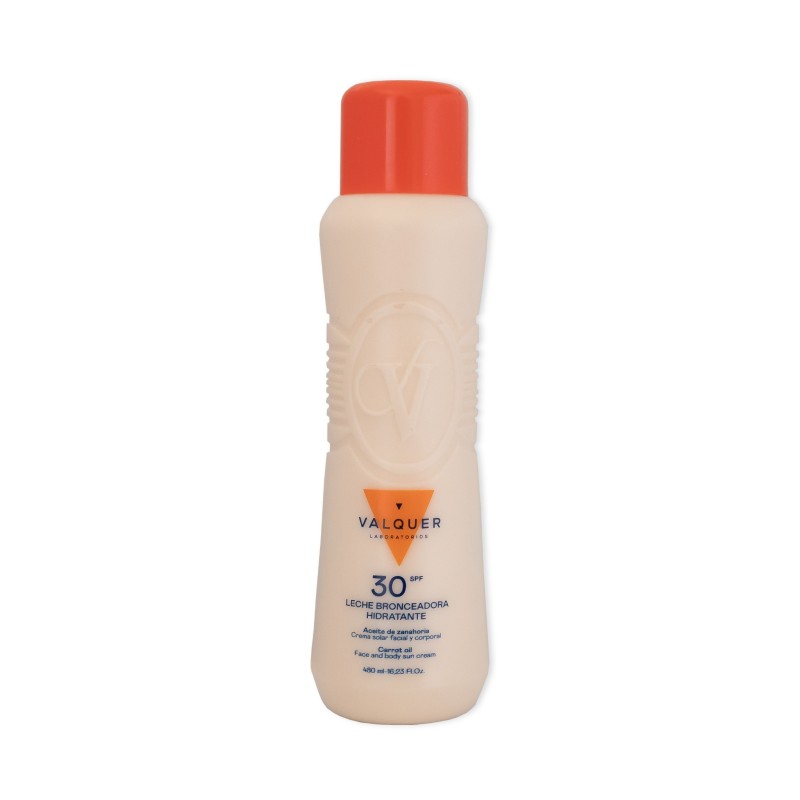 Leche hidratante bronceadora de zanahorias facial y corporal spf 30 - 500 ml-VAL-31330-valquer