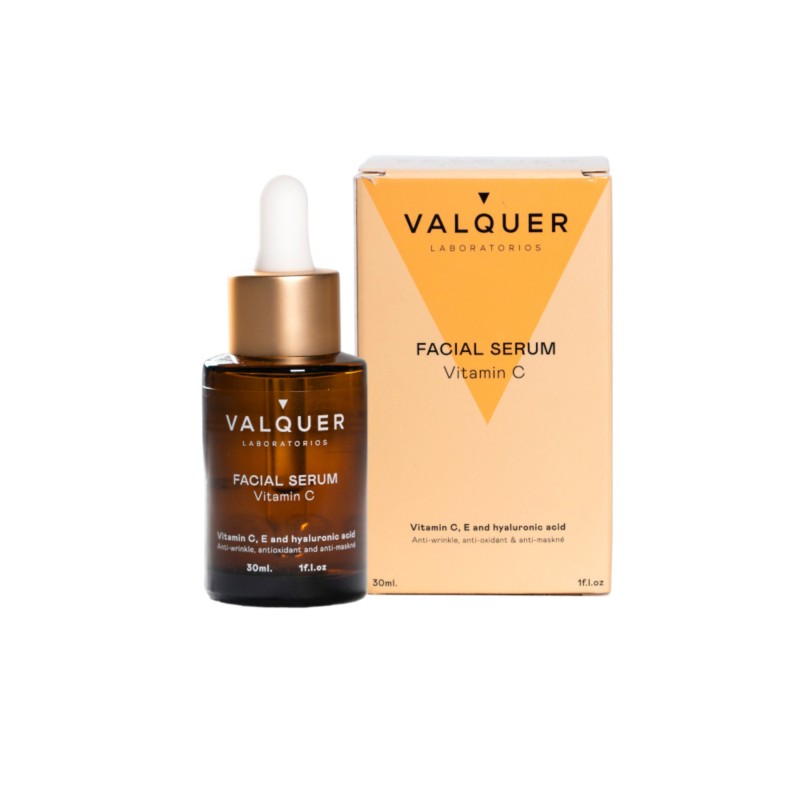 Serum facial de vitamina c & ácido hialurónico - 30ml-VAL-12100-valquer