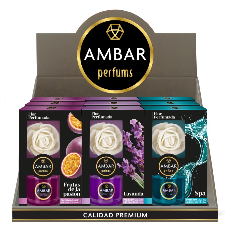 Expositorsitor sobremesa ambar flor perfumada-AMB-25220101-ambar