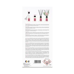 Mikado aguas frescas de frambuesas  rosa c/ flores decorativas 75ml-AMB-10550285-ambar