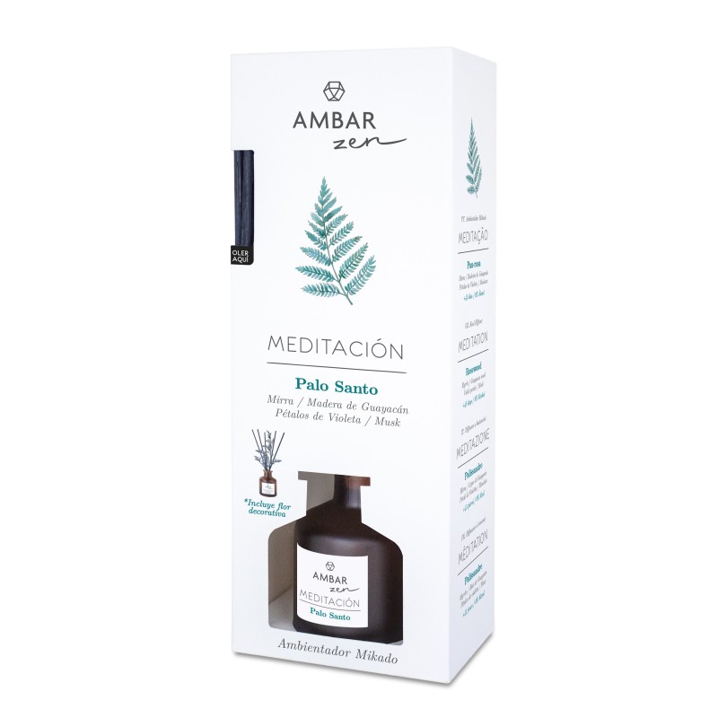 Mikado palo santo 40ml ambar zen-AMB-10700210-ambar