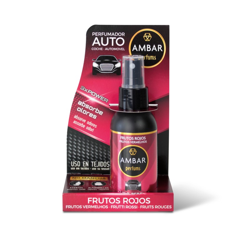 Spray coche perfum frutos rojos  3xpower ambar-AMB-10090017-ambar