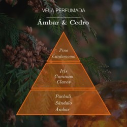 Vela ambar y cedro 125gr ambar zen-CAMB-10700827-ambar