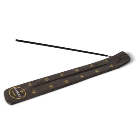 Soporte porta incienso madera metal-AMB-25060200-ambar