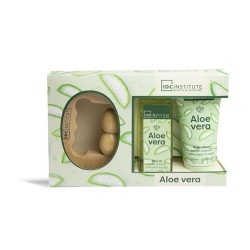 Set 3 piezas Aloe Vera: aceite de masaje y loción corporal hidratante IDC Institute-IDC-44158