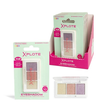 Paleta 3 sombras de ojos metalizadas Bronze Pop de Xplote-XP-12188