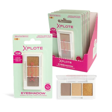 Paleta 3 sombras de ojos Mocha Spice de Xplote-XP-12189