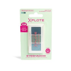 Paleta 3 sombras de ojos Midnight Blues de Xplote-XP-12187