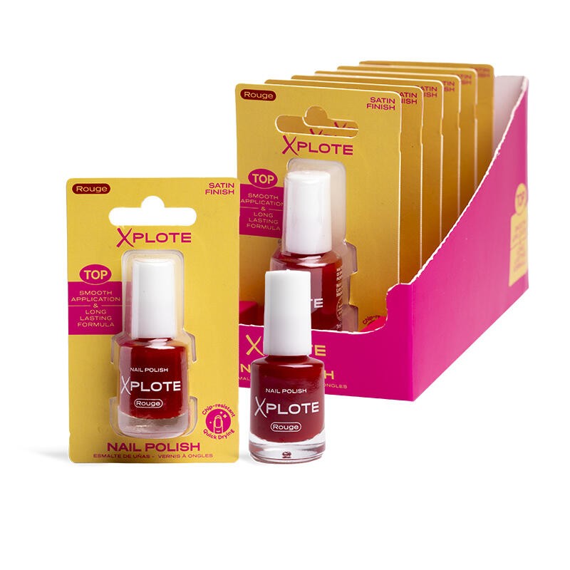 Laca de uñas color rojo de Xplote-XP-12218