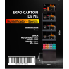 Expositor carton de pie (humidificador flame 30 + 48 esencia)-AMB-25040304-ambar
