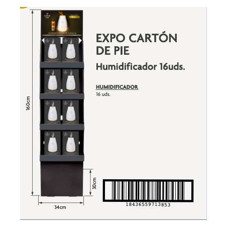 Expositor pie carton (humidificador 1.1)-AMB-25040106-ambar