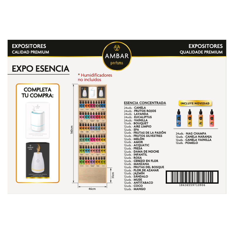 Expositorsitor mueble madera esencias-AMB-25040101-ambar