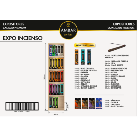 Expositorsitor incienso (sin cartela)-AMB-25060103-ambar