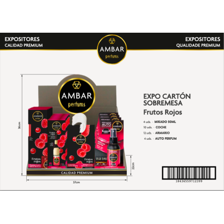 Expositorsitor sombresa ambientacion frutos rojos-AMB-25030418-ambar