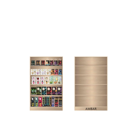 Expositorsitor mueble madera Grande Vacío Ambar