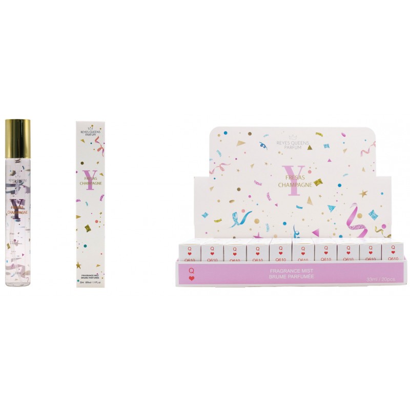 Minibruma corporal Fresas Champagne 33 ml-RQ-Q610-Reyes Queens