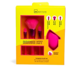 Set de 4 piezas brochas y esponja de maquillaje-CIDC-90311-IDC INSTITUTE