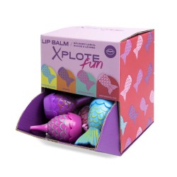 Bálsamo labial infantil cola de sirena sabores surtidos-CXP-12289-Xplote Fun