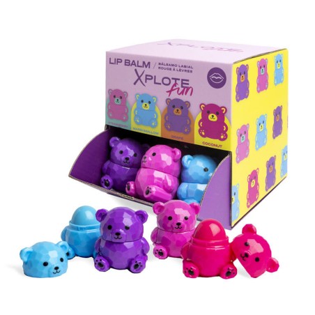 Bálsamo labial infantil Teddy Bear sabores surtidos-XP-12290-Xplote Fun