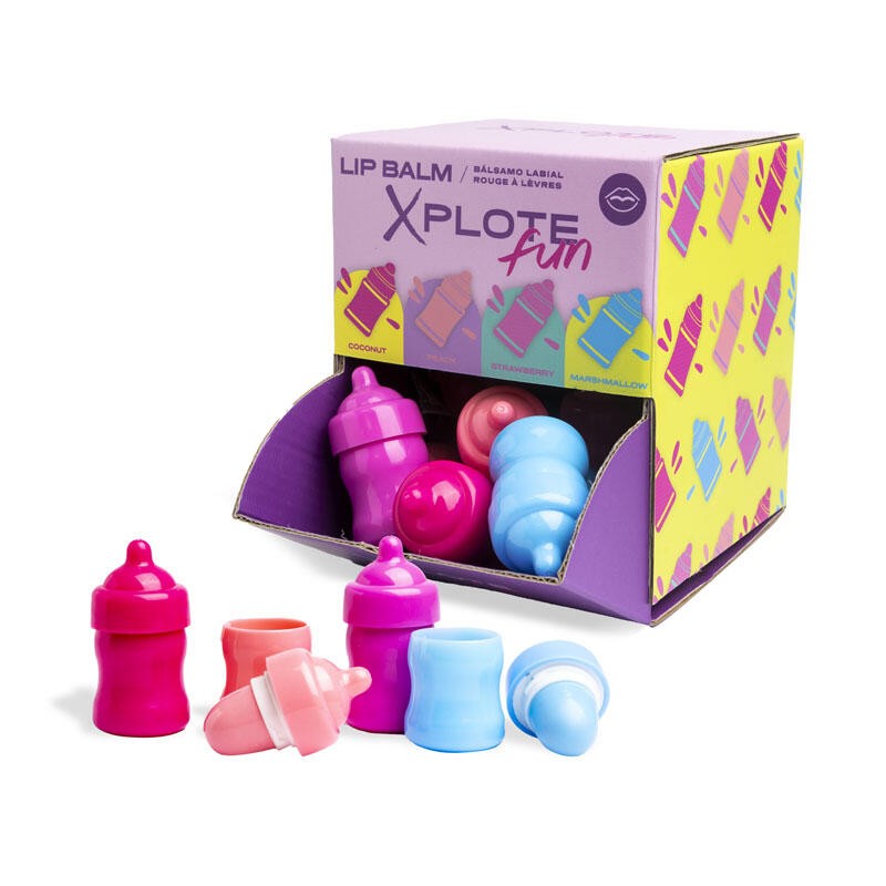Bálsamo labial infantil Biberón sabores surtidos-XP-12288-Xplote Fun