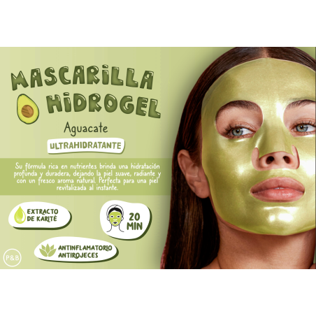 Mascarilla facial hidrogel ultrahidratante de Aguacate-TFC-10310216-The Fruit Company