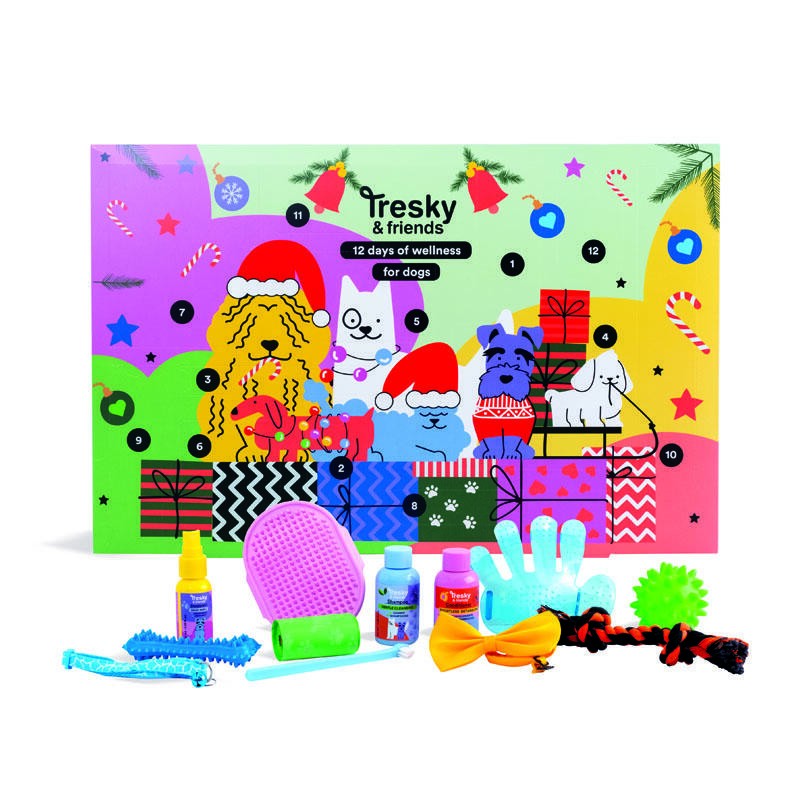 Calendario de Adviento mascotas Tresky & Friends - Pet Care 12 piezas-IDC-90377