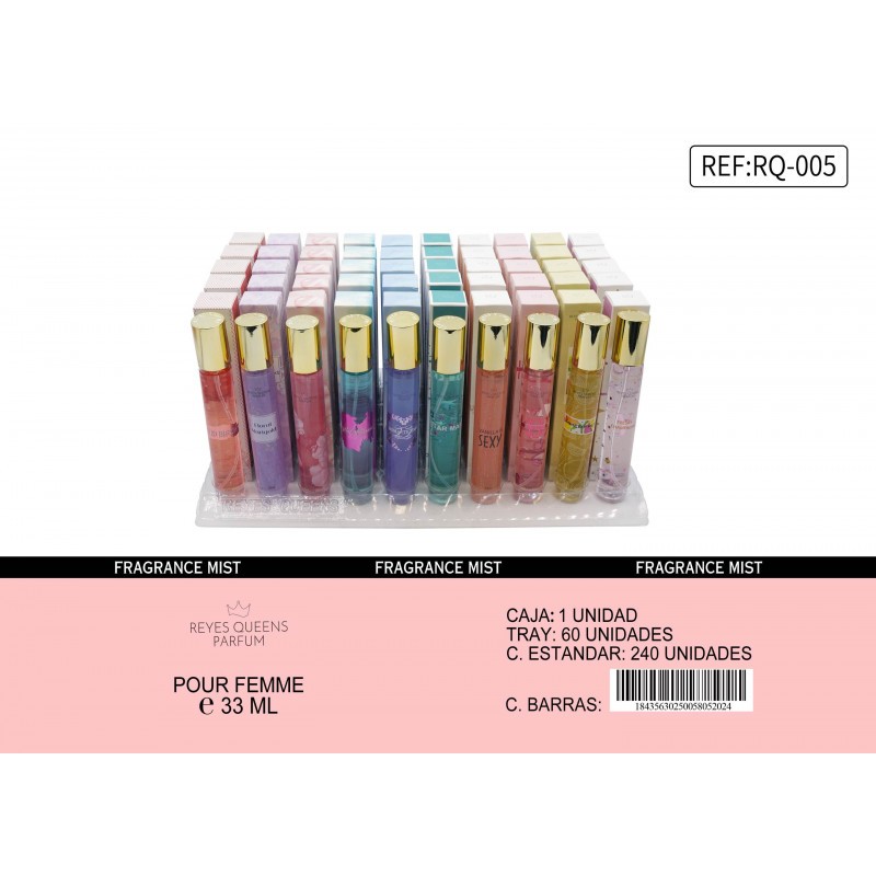 Surtido brumas corporales 33 ml mixtas -RQ-RQ-005P-Reyes Queens