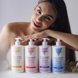 EXPOSITOR + SURTIDO VALQUER HYALUDROPS LOCIÓN CORPORAL  72H HIDRATACIÓN 700 ML-VAL-PC25058-valquer