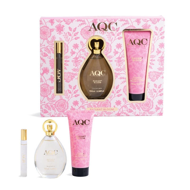 Pack de 3 piezas radiant bloom: fragancia 2 formatos y loción corporal-AQC-99111-AQC Fragances