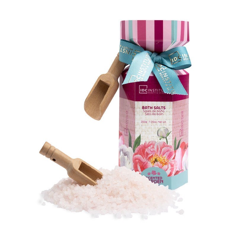 Cajita regalo: sales de baño y cuchara de madera scented garden idc institute-IDC-42239-IDC Institute