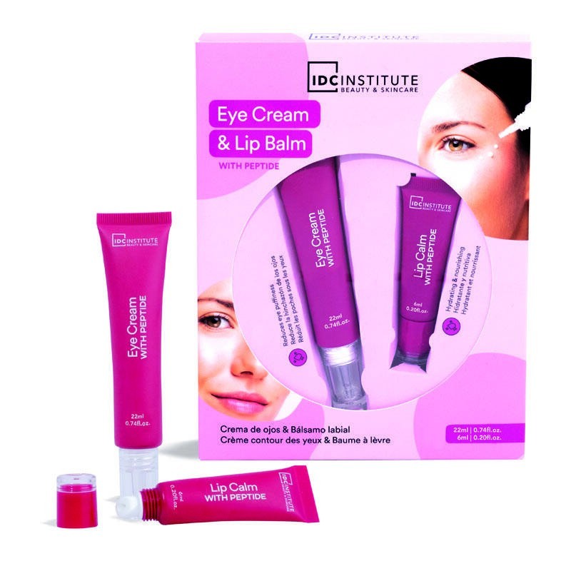 Pack: crema contorno ojos péptidos y bálsamo labial CIDC-56130-IDC Institute