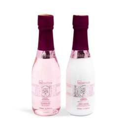 Pack regalo baño botellas champagne:gel de ducha y loción corporal bath rose idc institute-IDC-42278-IDC Institute