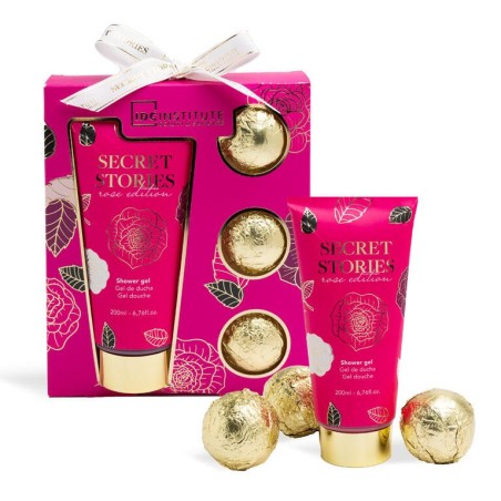 Pack regalo en cajita: gel de ducha y 3 bombas de baño secret stories idc institute-IDC-42289-IDC Institute