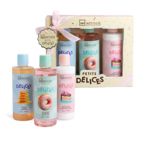Pack regalo 3 piezas en caja: gel de ducha-loción corporal y champú petits délices-CIDC-42202-IDC Institute