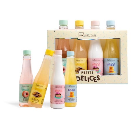 Pack regalo 4 botellas: gel de ducha-baño de burbujas-loción corporal y exfoliante corporal petit-CIDC-42236-IDC Institute