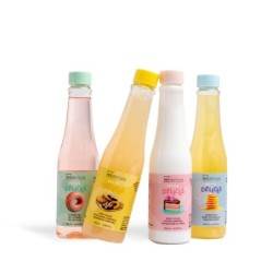 Pack regalo 4 botellas: gel de ducha-baño de burbujas-loción corporal y exfoliante corporal petit-CIDC-42236-IDC Institute