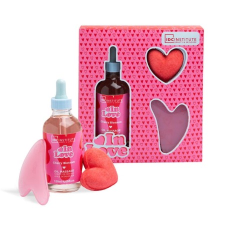 Pack regalo 3 piezas masaje: aceite para masages-bomba de baño y 1 gua sha in love idc institute-CIDC-42213-IDC Institute