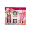 Pack regalo 4 piezas en caja: bruma corporal-crema de manos-bomba de baño y vela scented garden i-CIDC-42242-IDC Institute
