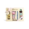Pack regalo 4 piezas en caja: gel de ducha-loción corporal-exfoliante corporal y 1 lima de uñas p-IDC-42203-IDC Institute