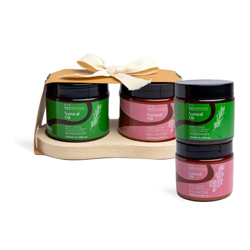 Pack duo cuidado corporal: esfoliante corporal y loción corporal natural oil idc institute-IDC-42226-IDC Institute