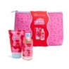 Pack regalo 2 piezas en neceser: loción corporal-aceite para masages y neceser in love idc instit-IDC-42214-IDC Institute