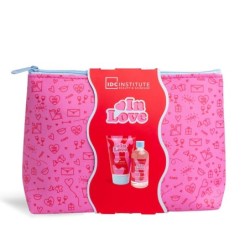 Pack regalo 2 piezas en neceser: loción corporal-aceite para masages y neceser in love idc instit-IDC-42214-IDC Institute