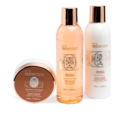 Pack regalo en zapato de tacón: gel de ducha-loción corporal y crema de manos bath bronze idc ins-IDC-42267-IDC Institute