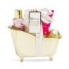 Pack regalo 4 piezas en bañerita: gel de ducha-loción corporal-crema de manos y  bomba de baño se-IDC-42291-IDC Institute